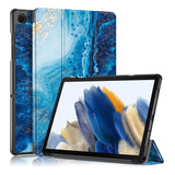 Capa De Tablet De Couro Inteligente Waves Para Samsung Galax