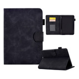 Capa De Tablet De Couro Preta Para Amazon Kindle Paperwhite