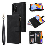 Capa De Telefone Com Zíper Cards Slot Wallet Para Xiaomi Poc