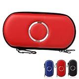 Capa De Transporte ELIATER PSP Bolsa De Viagem Portátil Bolsa De Zíper Compatível Com Console De Jogos Sony PSP 1000 2000 3000 Vermelho