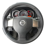 Capa De Volante Costurada Livina Tiida Linha Preta Premium
