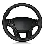 Capa De Volante De Carro Costurada À Mão Adequada Para Kia Sorento 2009 2014 K7 Cadenza 2011 2015 Red Thread 