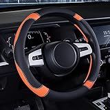 Capa De Volante Para Carro Caminhão SUV Jeep E Mais Universal De 40 Cm Antiderrapante Esportivo E Macioeing U22 PGSJTYFXP Black Orange