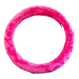 Capa De Volante Pelúcia Veludo Rosa Pink Linda 38cm