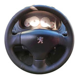 Capa De Volante Peugeot 206 207 C3 Costurada Linha Preta