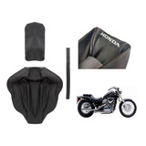Capa Do Banco Honda Shadow 600 Com Escrita E Cinta Alça