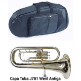 Capa E  Luxo Para Tuba Bombardão Weril 3 Pistos Antigo J781