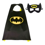 Capa E Mascara Batman Super Heroes Infantil