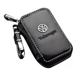 Capa Em Couro Case Luxo Chaveiro Personalizado Volkswagen