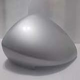 Capa Espelho Retrovisor Cronos 2017 C FURO Prata Bari Lado Esquerdo