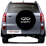 Capa Estepe Para Pneu Chery Tiggo Couro Sintetico 2011 2012