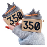 Capa Estilo Yeezy 350 Capinha Proteção Silicone Para AirPods