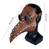 Capa Facial De Bico De Halloween Em Látex Steampunk Para Fes