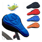Capa Gel Silicone Banco Selim Almofada Forro Para Bicicleta Cor Preto