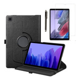 Capa Giratoria P Tablet Galaxy Tab A7 Lite pelicula caneta Cor Preto