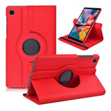 Capa Giratória Para Tablet Galaxy Tab A7 Lite 8 7 T225 T220 Cor Vermelho