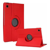 Capa Giratória Tablet Para Samsung Galaxy Tab A9 8 7 Cor Vermelho