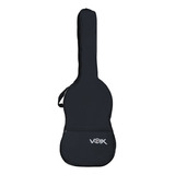 Capa Golden Simples Em Nylon Preta Para Guitarra Voik Vsg100