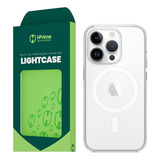 Capa Hprime Lightcase Magnética Para iPhone 15 Pro Max Cor Transparente