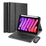 Capa Imã Teclado Abnt2 Mouse Para iPad Mini 6 2021 A2568