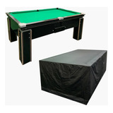 Capa Longa Preta P mesa De Sinuca Bilhar Snooker 1 90 X 1 20