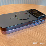 Capa Luxo Com Magsafe Para iPhone 11 12 13 14 15 Pro E Max