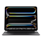 Capa Mágica Premium Keyboard Para iPad Pro M4 11 Polegadas