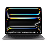 Capa Mágica Premium Keyboard Para iPad Pro M4 2024 De 13 