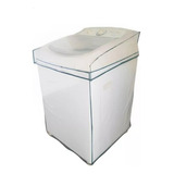 Capa Máquina De Lavar Roupas Pvc Transparente M 10kg À 14kg