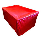 Capa Mesa Sinuca Bilhar Pebolim Vermelha Medidas 205x120x80