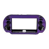 Capa Metálica De Alumínio Colorido Para Console PS Vita 1000- Para PS Vita Shell Com Componente Chave Acessível- Jateada -P Urple-