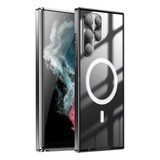 Capa Metálica Magnética Para Samsung S21 22 23 Elegância