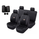 Capa P Bancos Carro Fiat Couro E Tecido Automotivo Brinde