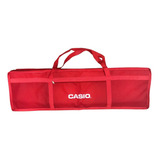 Capa P Teclado Casio Cts 61 Teclas Vermelho Com Alças