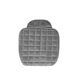 Capa Para Assento De Banco De Carro Acolchoada Em Suede Aveludado Com Porta Objetos Cor-Cinza