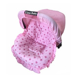 Capa Para Bebê Conforto capota Protetor De Sol Coroas Rosa