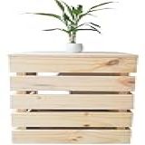 Capa Para Botijão A Gás De Madeira Maciça 45x45x60 Cor Sem Verniz