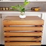 Capa Para Botijão A Gás De Madeira Maciça 45x45x60 Cor Verniz Claro