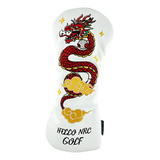 Capa Para Cabeça De Taco De Golfe Capa Branco Dr 36cmx17cm