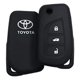 Capa Para Chave Canivete Silicone Toyota Corolla Hilux