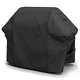 Capa Para Churrasqueira Weber Spirit Série 200 300 Também Serve Para Spirit II 300 Tiras Duplas E Aberturas Embutidas Durável E Impermeável 132 Cm Preta