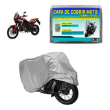 Capa Para Cobrir Moto Gg Hws Impermeável Forro Total Cinza