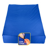 Capa Para Colchão Casal 138x188x25 Medida Impermeável Hospitalar Atacado Protetor De Colchao Impermeavel Bagum Napa Anti ácaro Antialérgico Capa Protetora Azul Cama C Ziper Lencol Marca Beinbom