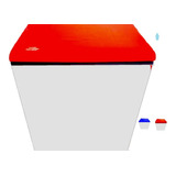 Capa Para Freezer Horizontal Esmaltec 215l Uma Tampa Vermelh