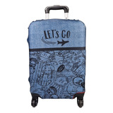 Capa Para Mala De Viagem Jeans Tam P