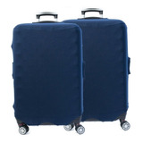 Capa Para Malas De Viagem Azul Malha Neoprene kit2