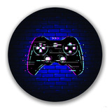 Capa Para Painel Redondo Tema Video Game Controle Decoração
