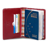 Capa Para Passaportes Couro Legitimo Ref  400 Pratico