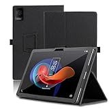 Capa Para Tablet TCL Tab 10 Gen 2 10 4 Polegadas TCL Tab 10 Gen 2 Capa Protetora Com Suporte Dobrável Com Suporte Para Lápis E Alça De Pulso Proteção Total Preto 
