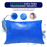 Capa Para Travesseiro Infantil Impermeável Antialérgica Protetor Kids Macio Antiácaro